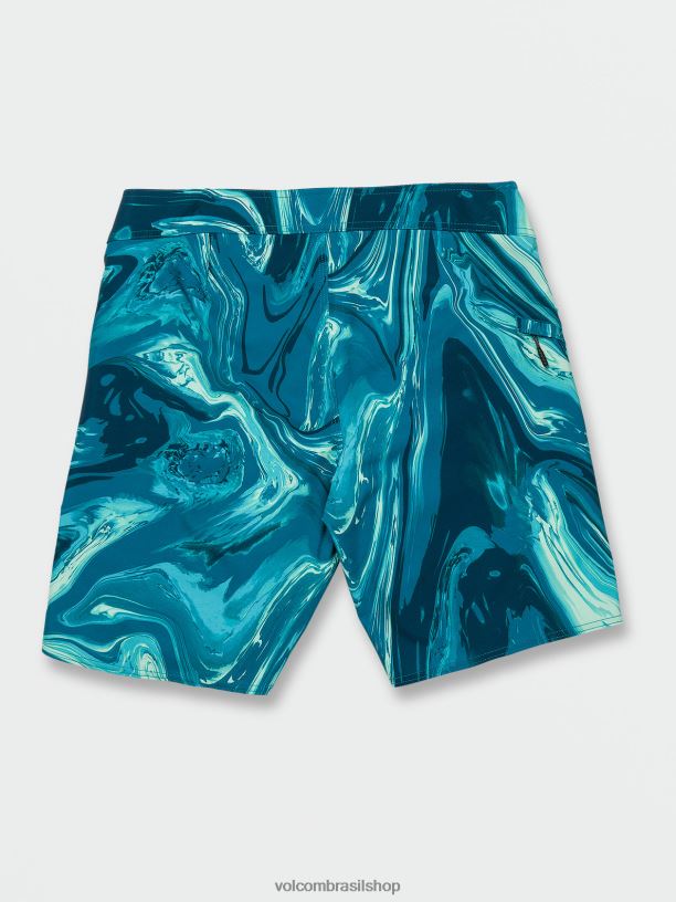 br Volcom homens roupas baús mod-tech de mármore psique litoral azul 88NNJ286