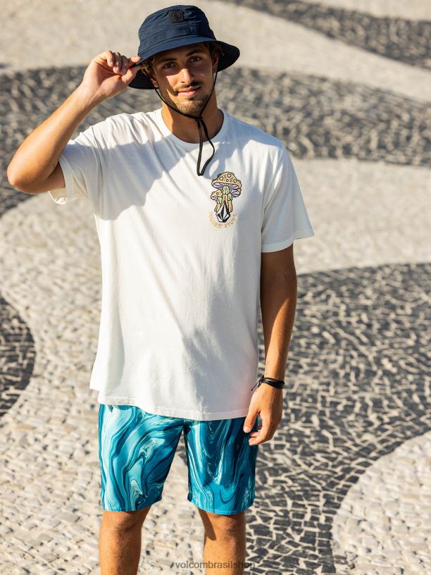 br Volcom homens roupas baús mod-tech de mármore psique litoral azul 88NNJ286