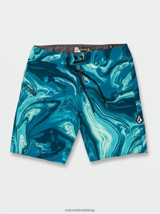 br Volcom homens roupas baús mod-tech de mármore psique litoral azul 88NNJ286