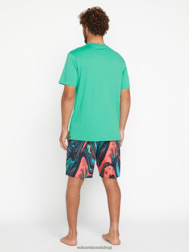 br Volcom homens roupas baús mod-tech de mármore psique preto 88NNJ285