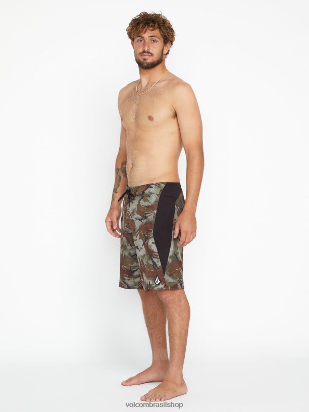 br Volcom homens roupas calção de banho surf vitals jack robinson mod-tech camuflar 88NNJ259