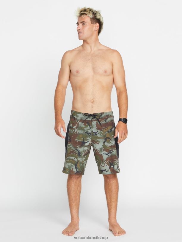 br Volcom homens roupas calção de banho surf vitals jack robinson mod-tech camuflar 88NNJ259