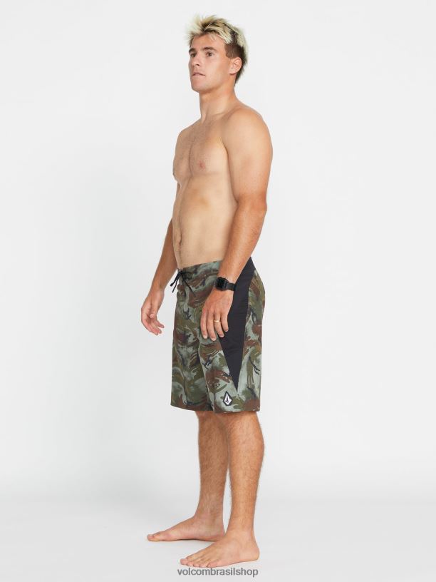 br Volcom homens roupas calção de banho surf vitals jack robinson mod-tech camuflar 88NNJ259