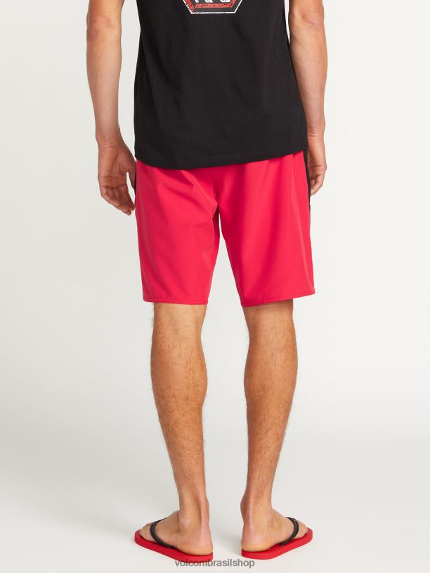 br Volcom homens roupas calção de banho surf vitals jack robinson mod-tech vermelho 88NNJ277