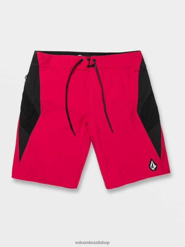 br Volcom homens roupas calção de banho surf vitals jack robinson mod-tech vermelho 88NNJ277