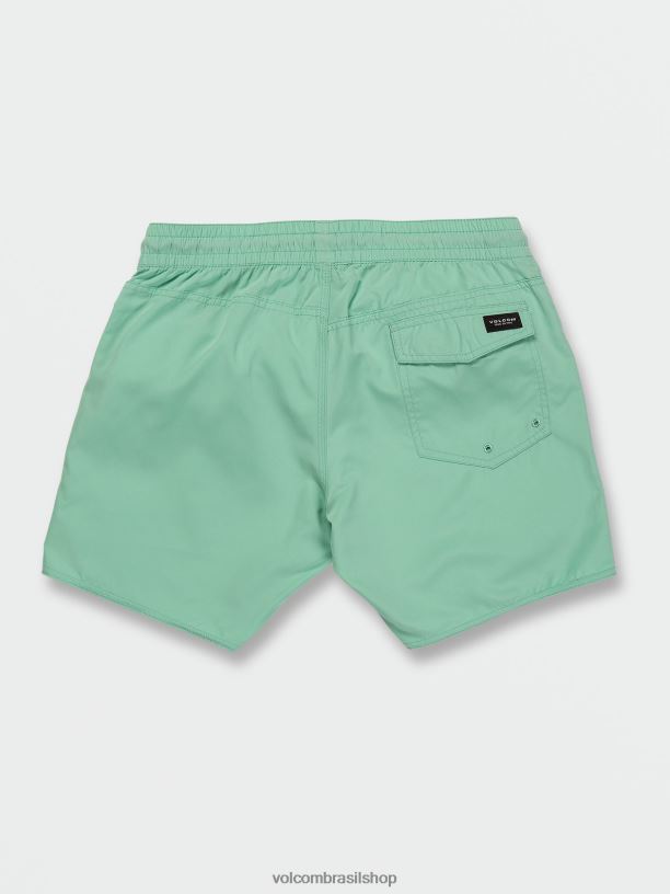 br Volcom homens roupas calção de cintura elástico sólido lido gelo 88NNJ278