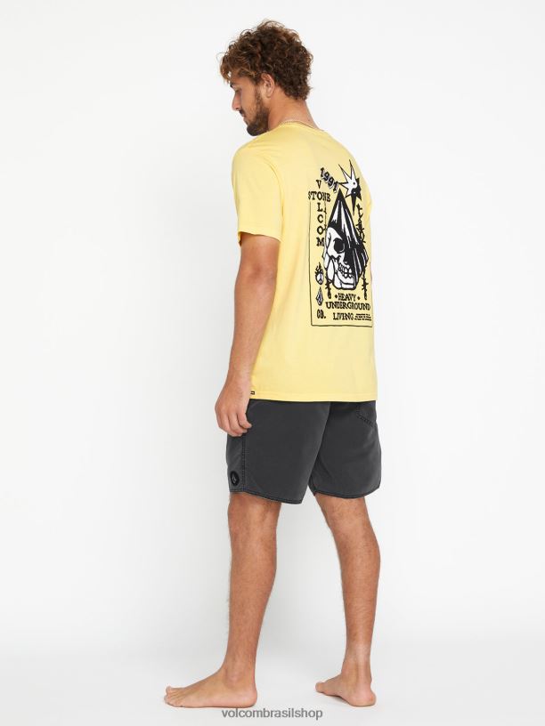 br Volcom homens roupas troncos centrais preto 88NNJ267