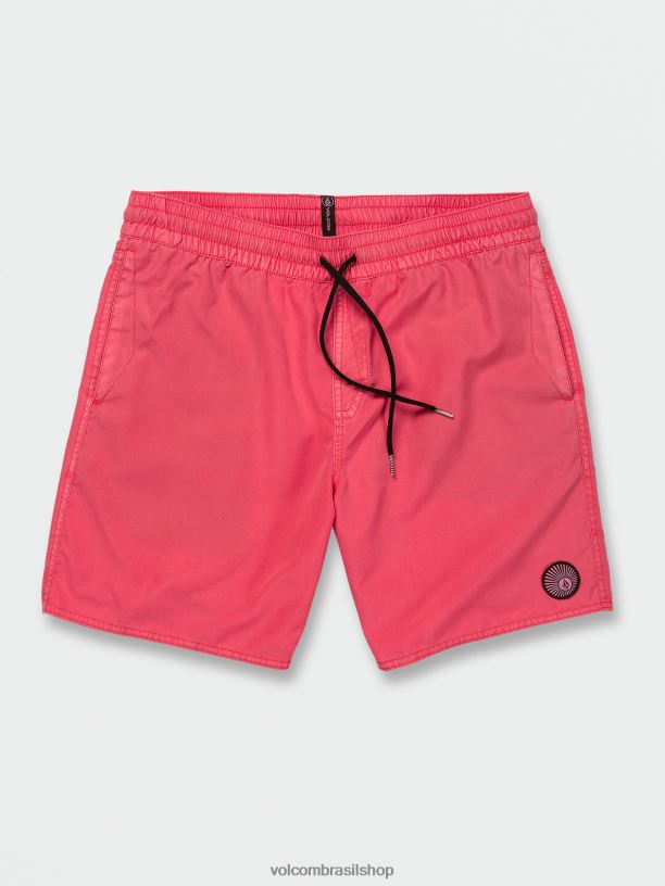 br Volcom homens roupas troncos de cintura elástica central sockeye 88NNJ280