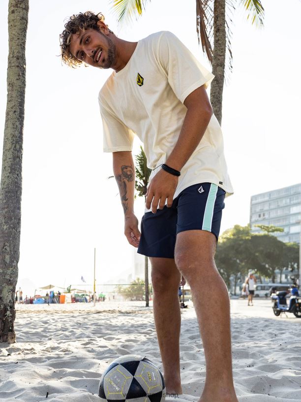 br Volcom homens roupas troncos de libertadores rangidos marinha 88NNJ253