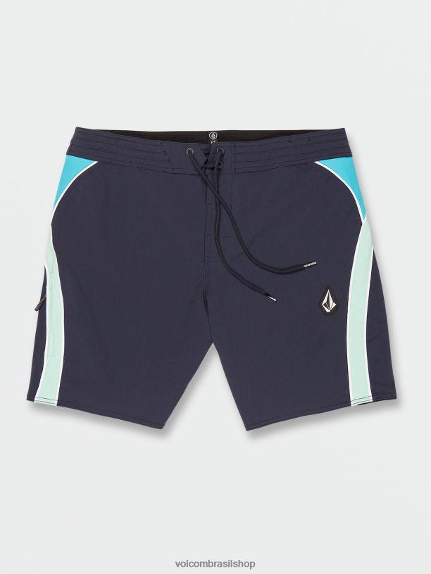 br Volcom homens roupas troncos de libertadores rangidos marinha 88NNJ253