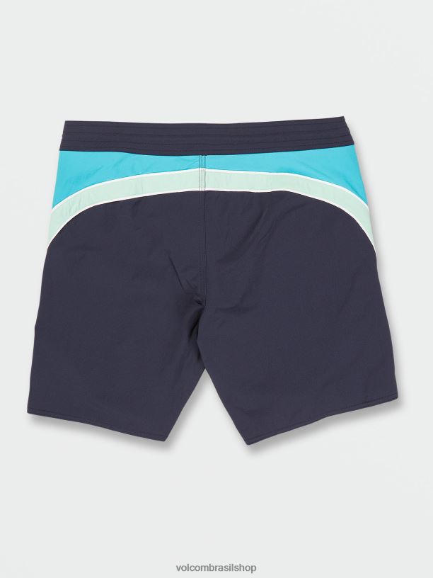 br Volcom homens roupas troncos de libertadores rangidos marinha 88NNJ253