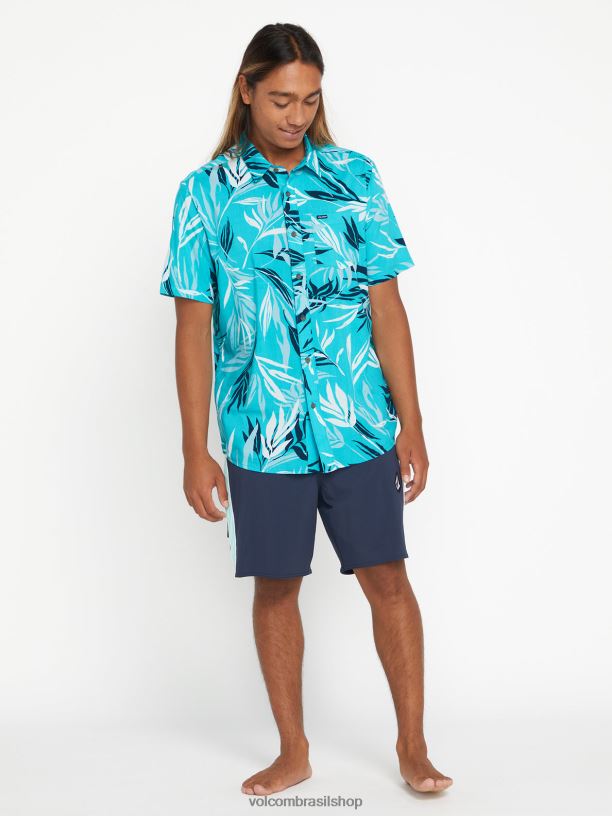 br Volcom homens roupas troncos de libertadores rangidos marinha 88NNJ253