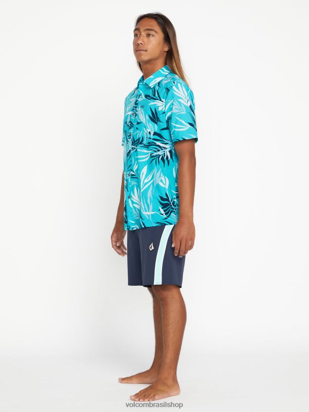 br Volcom homens roupas troncos de libertadores rangidos marinha 88NNJ253