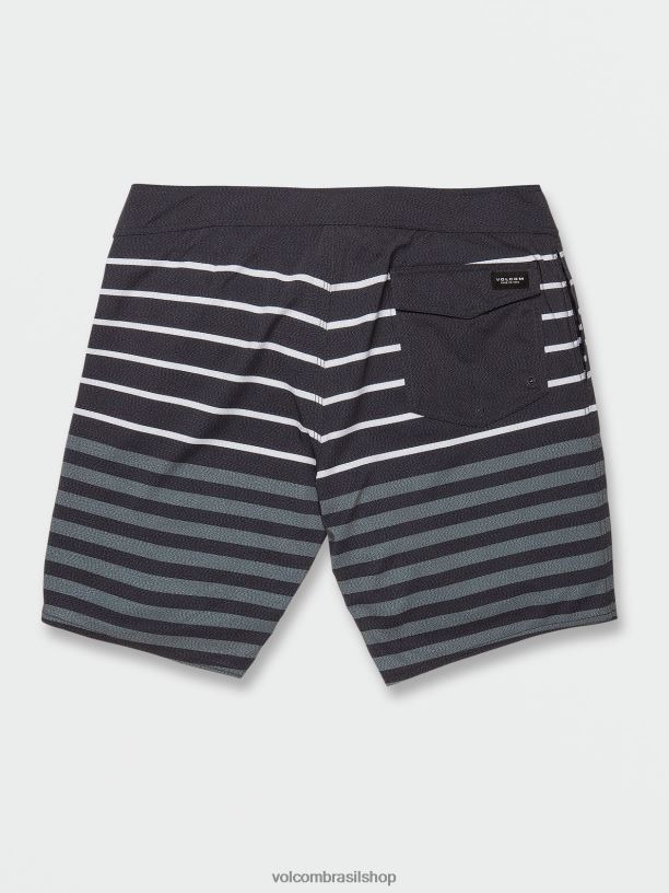 br Volcom homens roupas troncos mod-tech estáticos de quarta-feira preto 88NNJ273