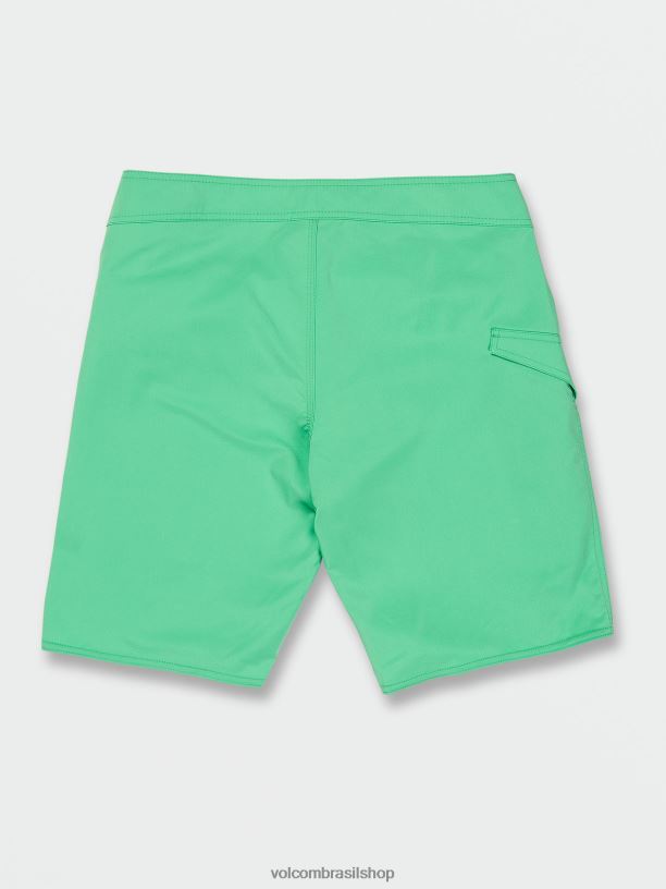 br Volcom homens roupas troncos sólidos mod-tech lido selva verde 88NNJ252