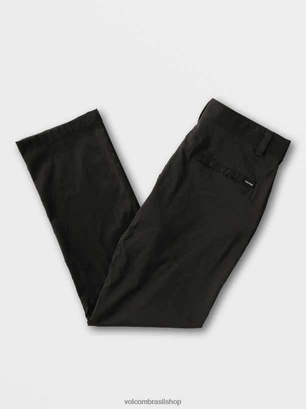 br Volcom homens roupas calça chino frickin tech preto 88NNJ336