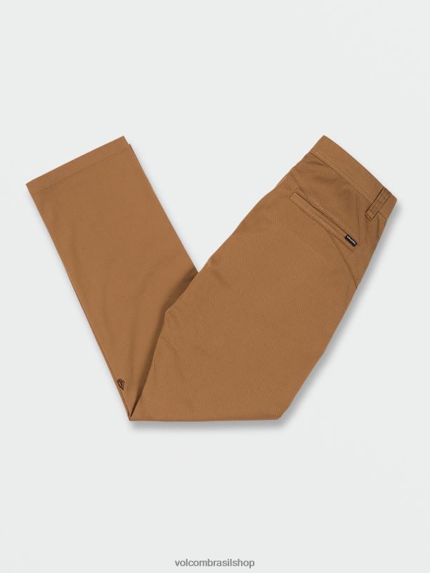 br Volcom homens roupas calça chino moderna frickin borracha 88NNJ321