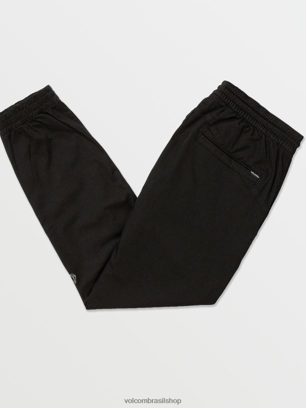 br Volcom homens roupas calça jogger frickin slim preto 88NNJ299