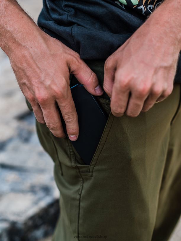 br Volcom homens roupas calça skate vitals alec majerus musgo de inverno 88NNJ314