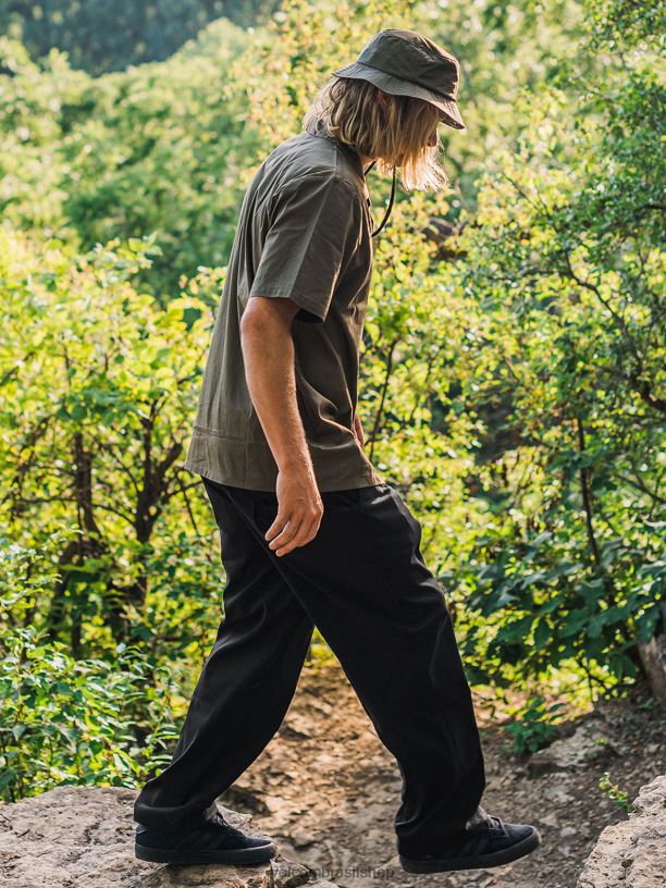 br Volcom homens roupas calça skate vitals alec majerus pirata preto 88NNJ316