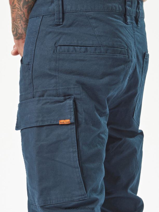 br Volcom homens roupas calças algemadas com calibre de trabalho marinha 88NNJ308
