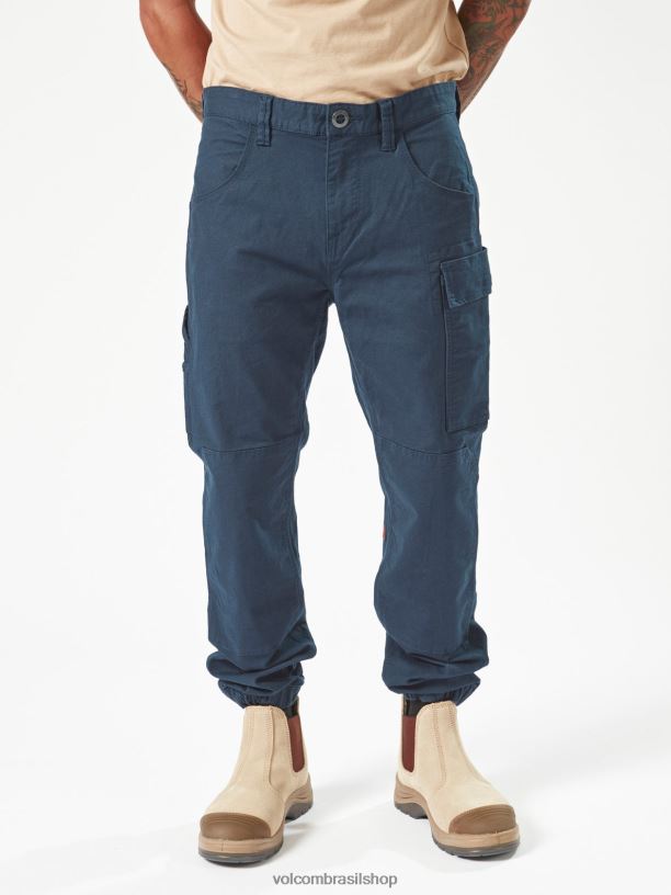 br Volcom homens roupas calças algemadas com calibre de trabalho marinha 88NNJ308