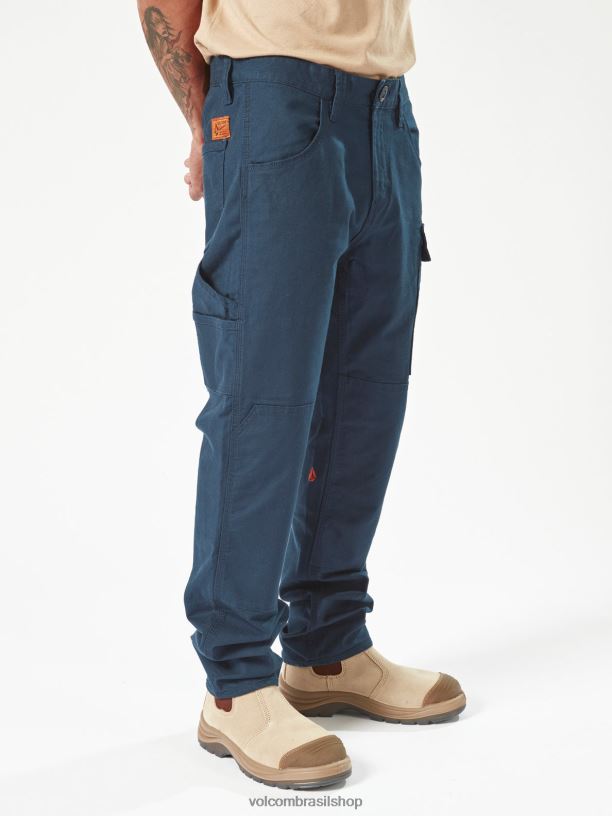 br Volcom homens roupas calças de pinça de trabalho marinha 88NNJ296