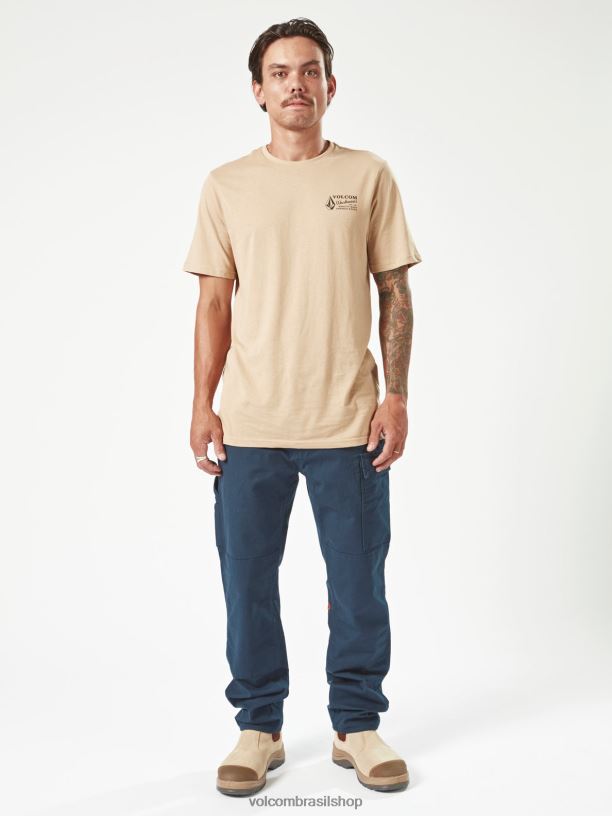 br Volcom homens roupas calças de pinça de trabalho marinha 88NNJ296