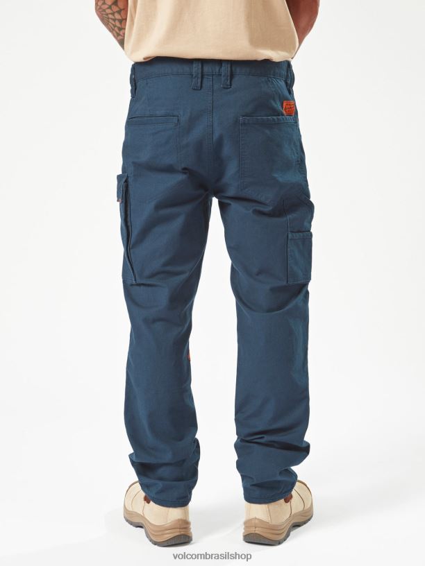 br Volcom homens roupas calças de pinça de trabalho marinha 88NNJ296