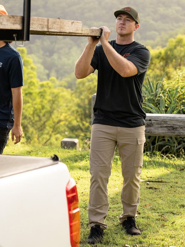 br Volcom homens roupas calças de pinça de trabalho rajado 88NNJ293