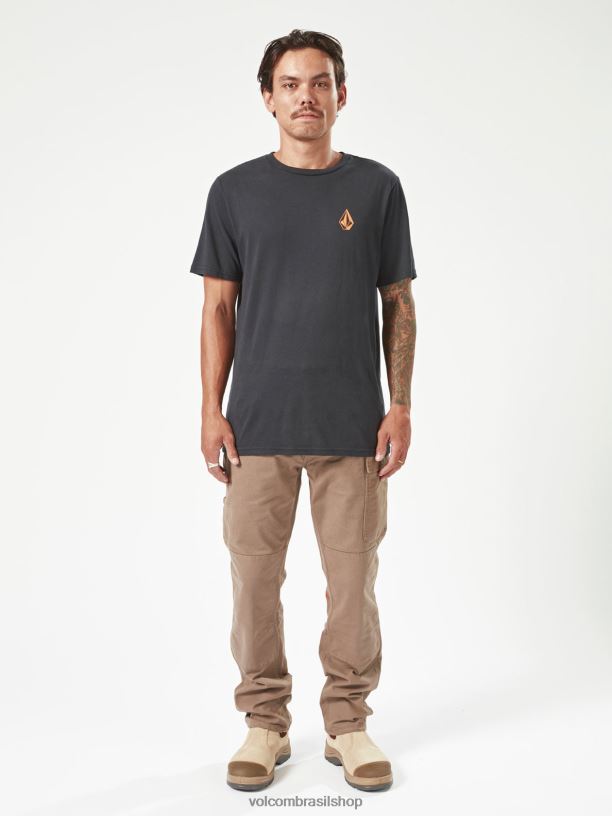 br Volcom homens roupas calças de pinça de trabalho rajado 88NNJ293