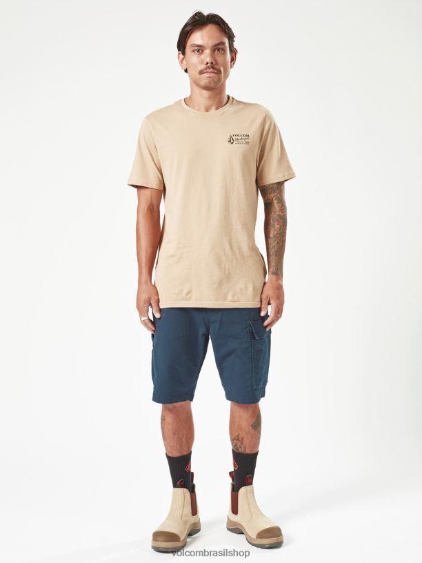 br Volcom homens roupas bermuda de trabalho de pinça de trabalho marinha 88NNJ226