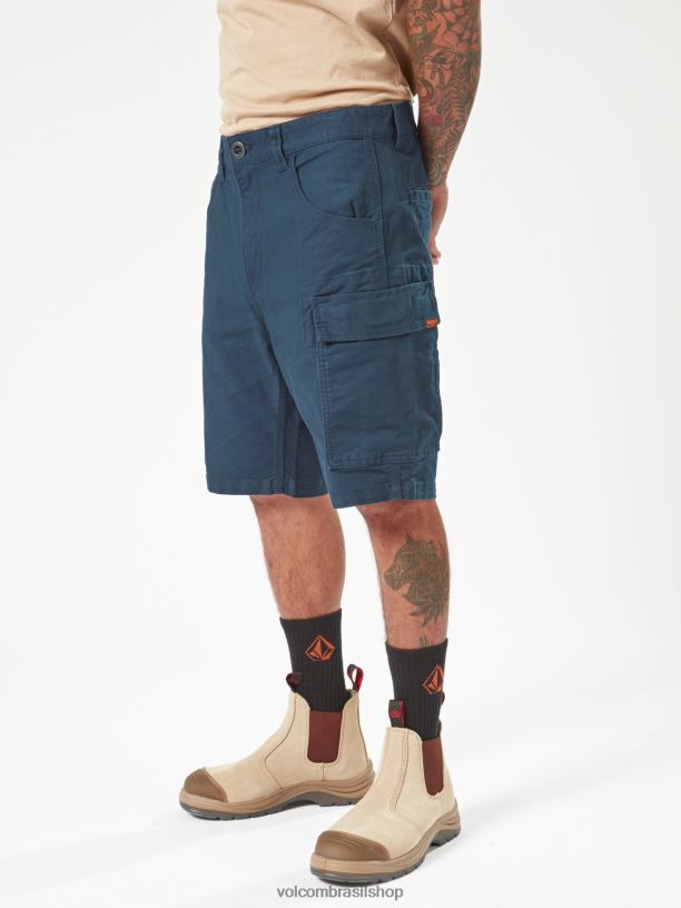 br Volcom homens roupas bermuda de trabalho de pinça de trabalho marinha 88NNJ226