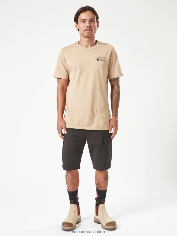 br Volcom homens roupas bermuda de trabalho de pinça de trabalho preto 88NNJ205