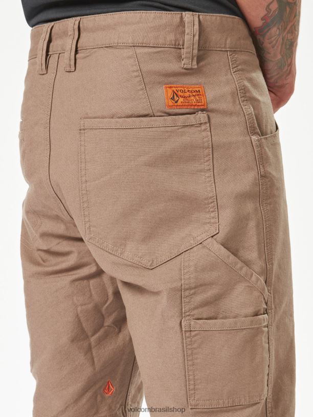br Volcom homens roupas bermuda de trabalho de pinça de trabalho rajado 88NNJ214