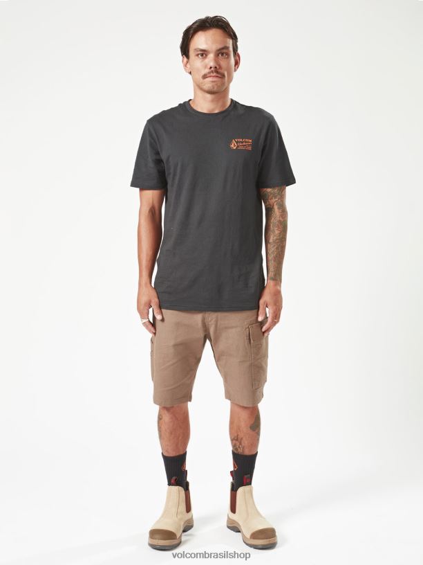 br Volcom homens roupas bermuda de trabalho de pinça de trabalho rajado 88NNJ214