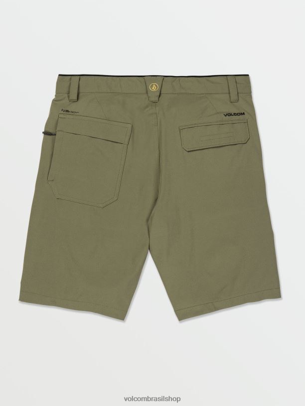br Volcom homens roupas bermuda veeco transit musgo de inverno 88NNJ241