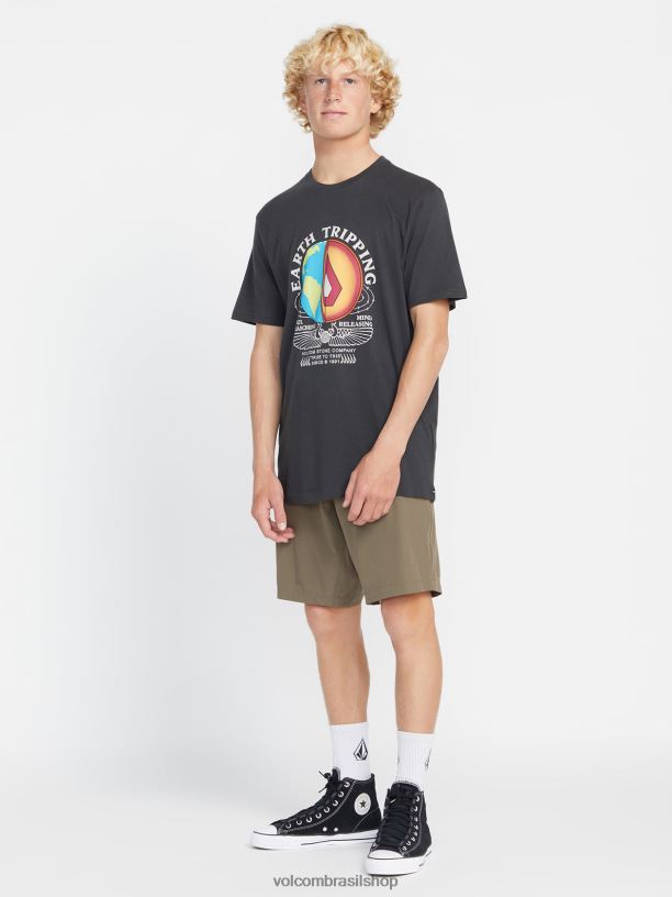 br Volcom homens roupas bermuda veeco transit musgo de inverno 88NNJ241