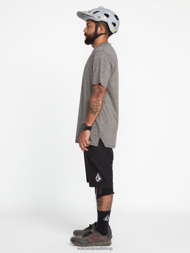 br Volcom homens roupas calção de trilha preto 88NNJ229
