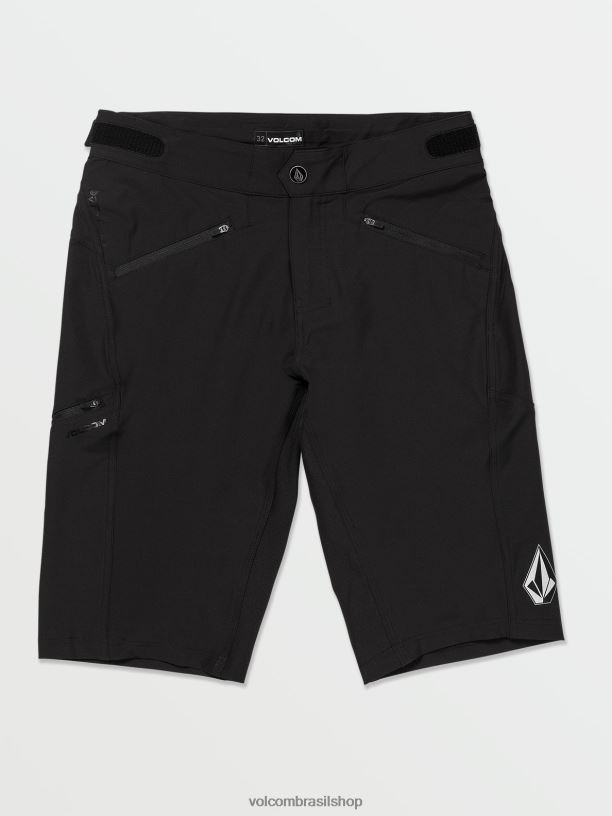 br Volcom homens roupas calção de trilha preto 88NNJ229