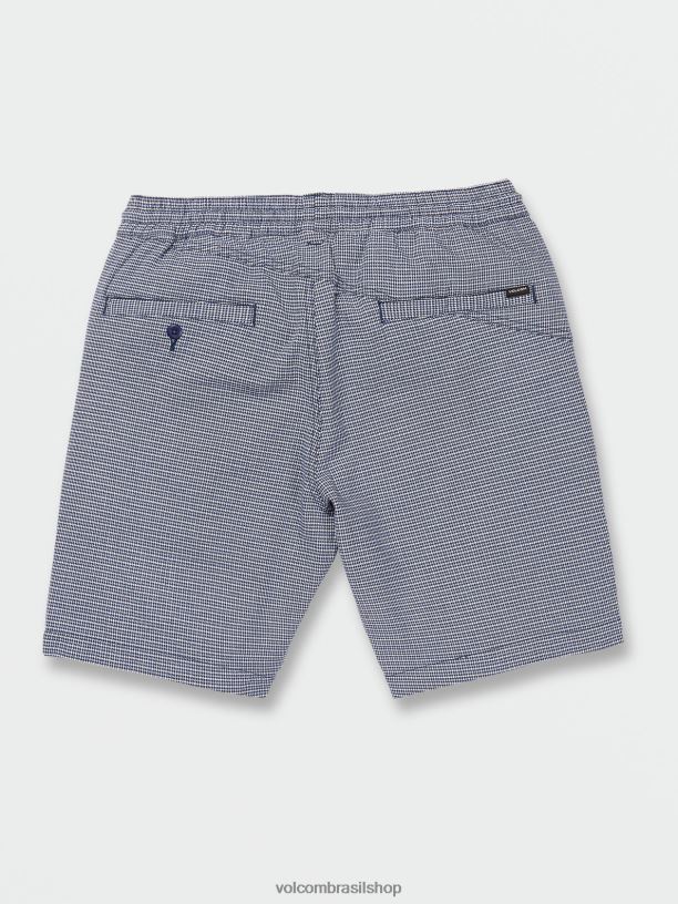 br Volcom homens roupas frickin mix shorts elástico na cintura marinha 88NNJ202