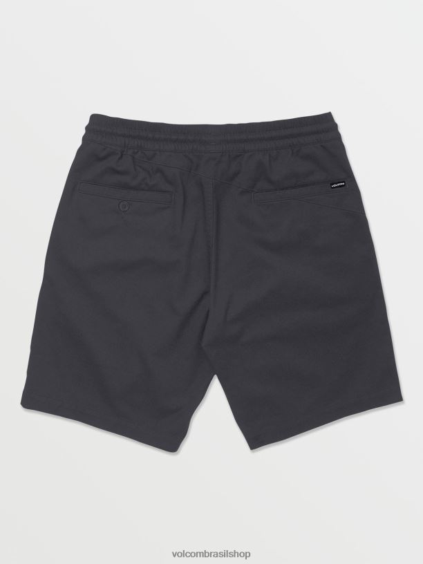 br Volcom homens roupas shorts de cintura elástica frickin carvão 88NNJ215