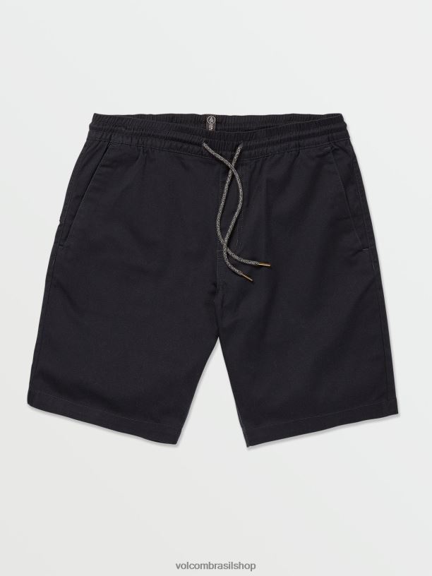 br Volcom homens roupas shorts de cintura elástica frickin marinha 88NNJ235