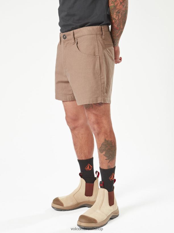 br Volcom homens roupas shorts de trabalho chanfrados para roupas de trabalho rajado 88NNJ209