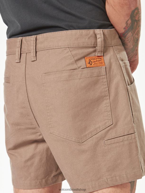 br Volcom homens roupas shorts de trabalho chanfrados para roupas de trabalho rajado 88NNJ209