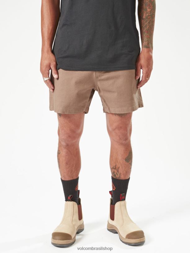 br Volcom homens roupas shorts de trabalho chanfrados para roupas de trabalho rajado 88NNJ209