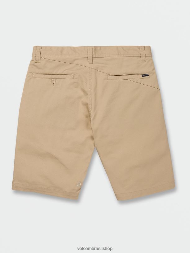 br Volcom homens roupas shorts elásticos modernos frickin amêndoa 88NNJ232