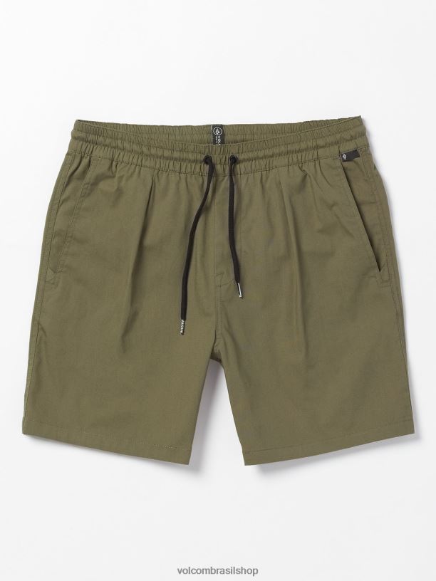 br Volcom homens roupas shorts elásticos na cintura villa rue búfalo 88NNJ238