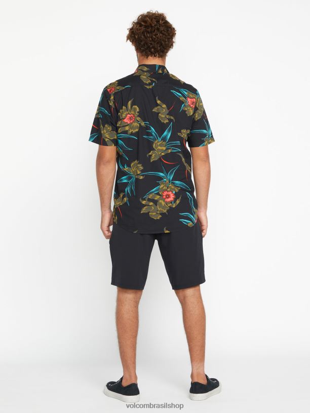 br Volcom homens roupas shorts frickin cross shred preto 88NNJ225