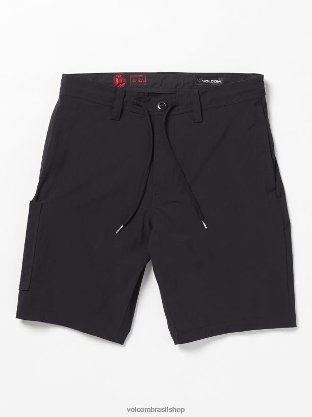 br Volcom homens roupas shorts híbridos balaram stack surf vitals preto 88NNJ222